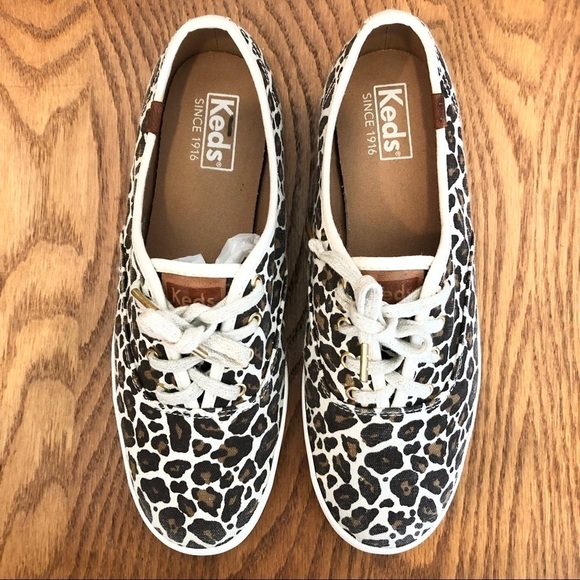 🌈 6/$60, Keds, Lace Up, Leopard Print, Size 7.5 - Picture 1 of 9
